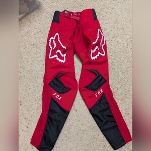 Fox Racing 180 Motocross Red and Black Pants